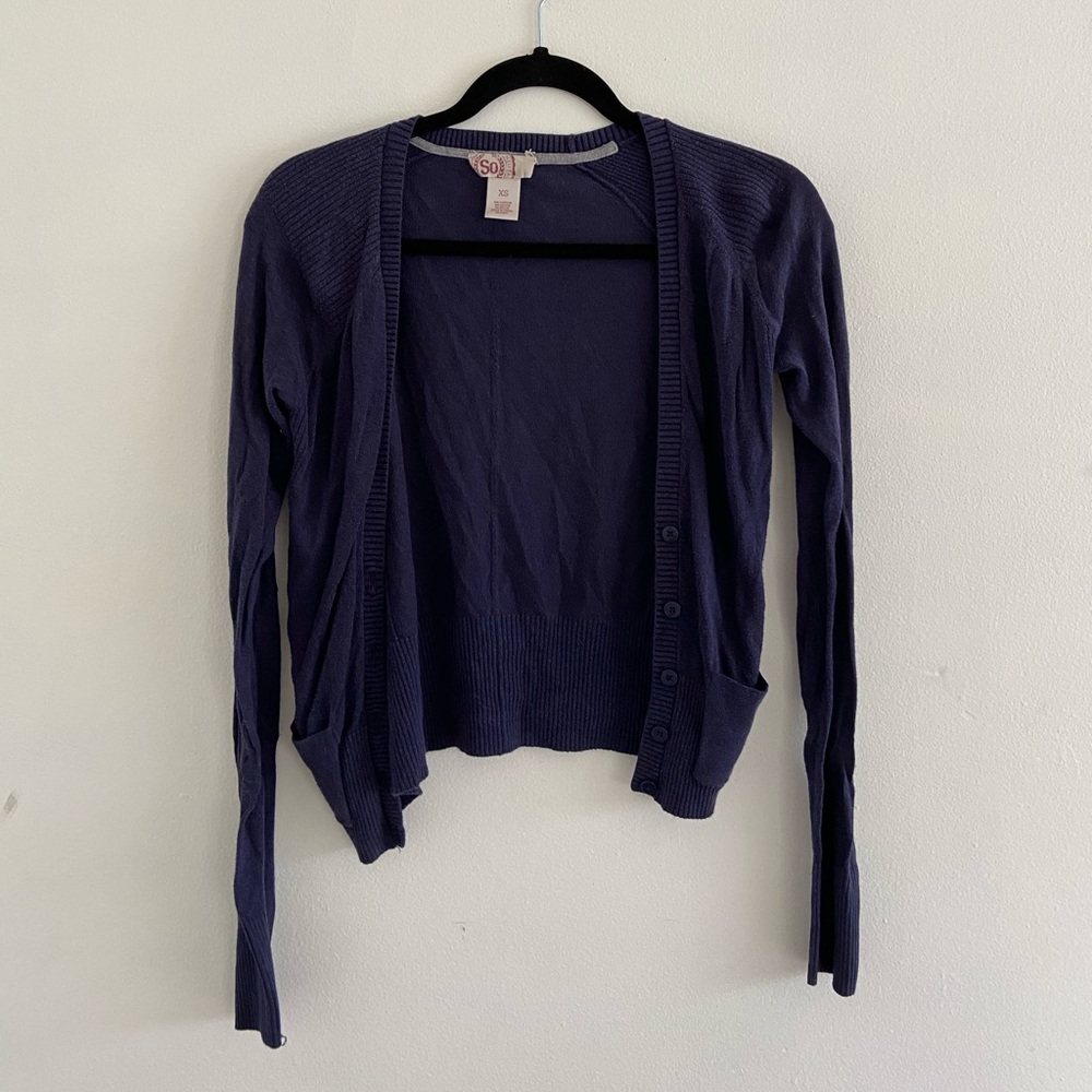 SO Blue Cardigan